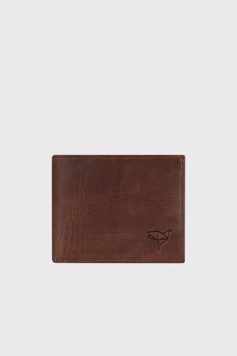 Zoozie Bags Cartera para Hombre Arnold Crazy, Piel Auténtica 100%, Marrón Elegante y Sofisticada para Uso Diario y Regalo Perfecto